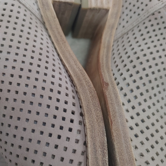 EILEEN Fisher Perforated Leather Ankle Boots 6 - Picture 6 of 15